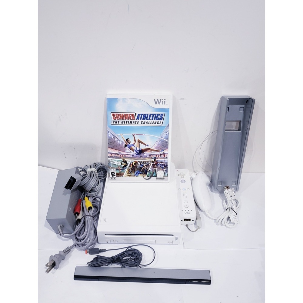 Nintendo Wii Console RVL-001 Bundle - TESTED